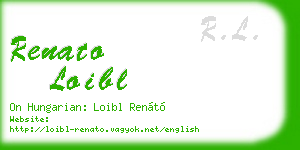 renato loibl business card